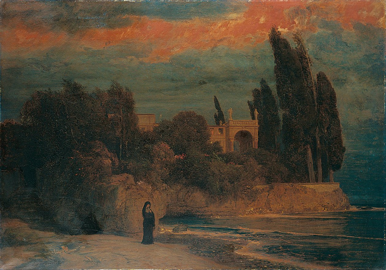 Villa a tenger mellett alkotó: Arnold Böcklin