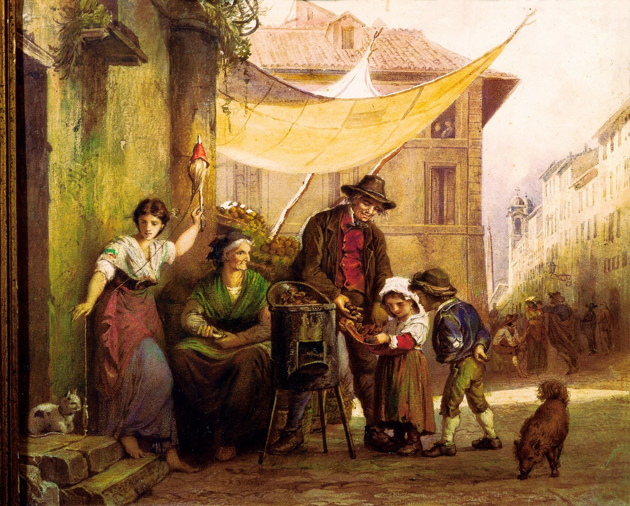 A gesztenyekereskedő alkotó: Arnold Corrodi