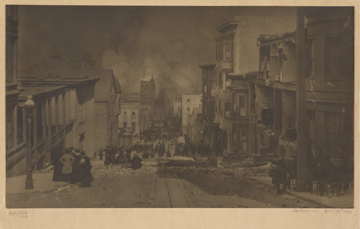 San Francisco, 1906. április 18. alkotó: Arnold Genthe