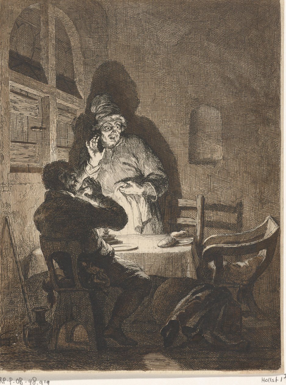 Étkezés Emmauszban alkotó: Arnold Houbraken