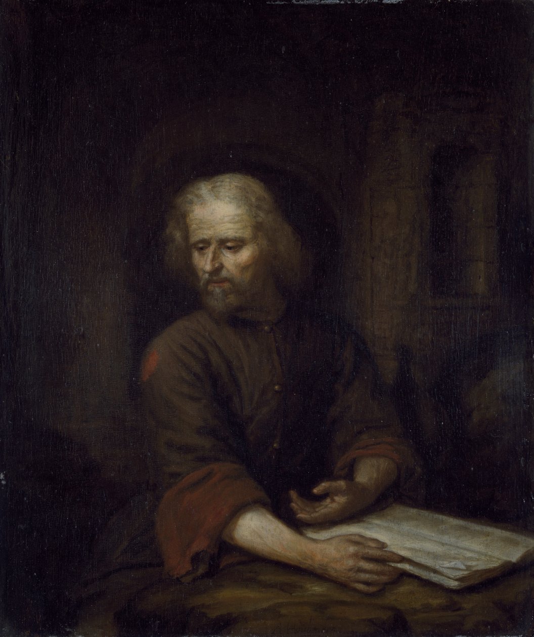 Szent Jeromos (olaj a panelen) alkotó: Arnold Houbraken