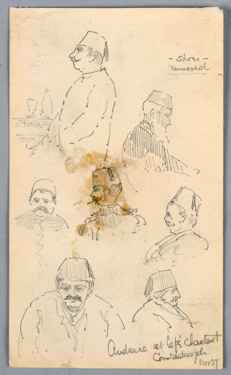 Közönség a konstantinápolyi kávézóban alkotó: Arnold William Brunner