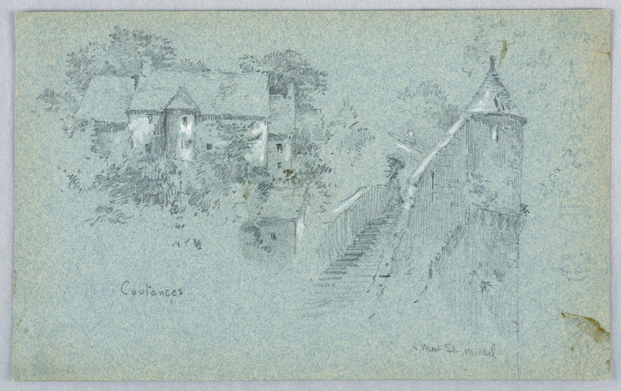 Coutance és Mont St. Michel alkotó: Arnold William Brunner