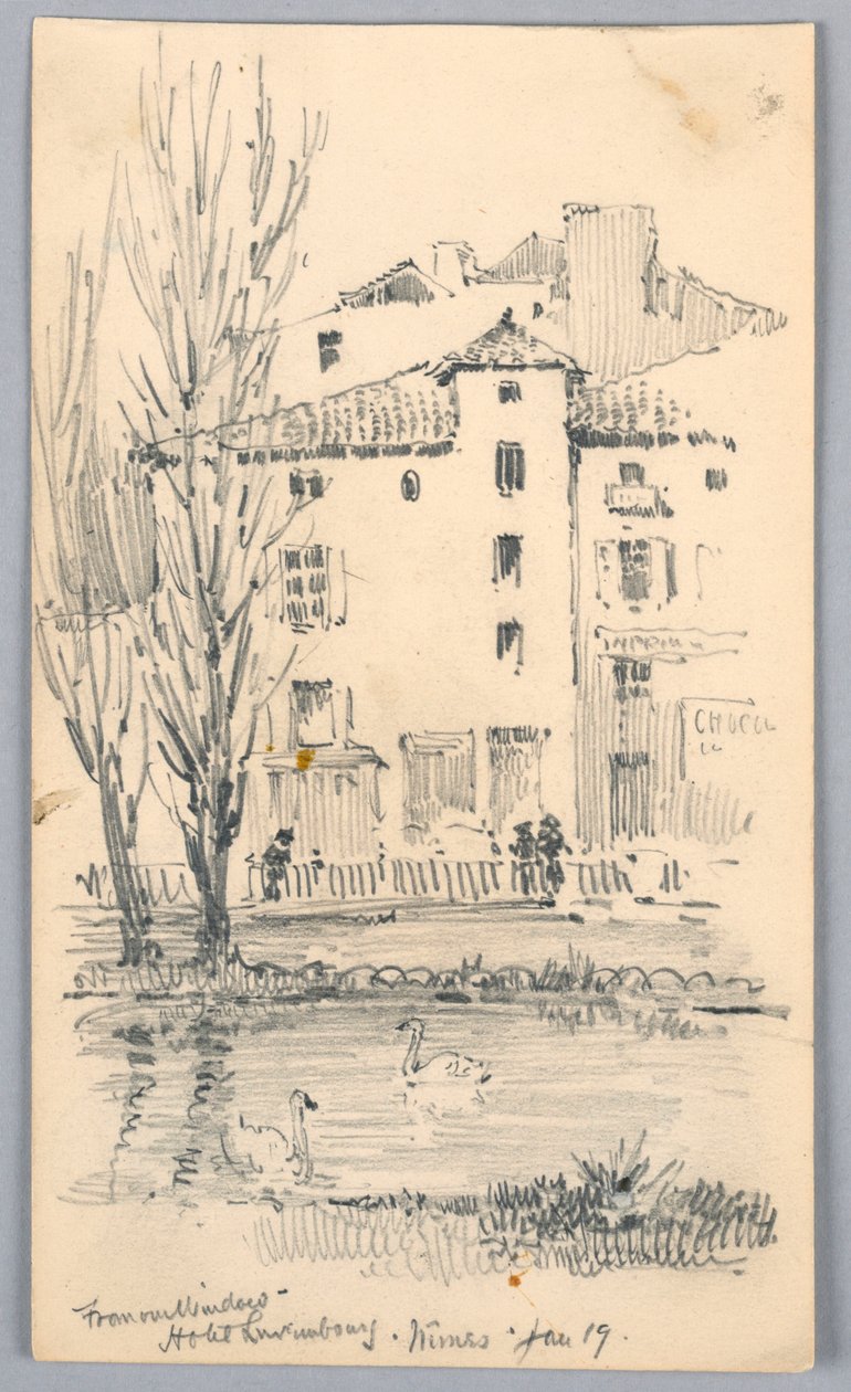 Hotel Luxembourg, Nîmes – A mi ablakunkból alkotó: Arnold William Brunner