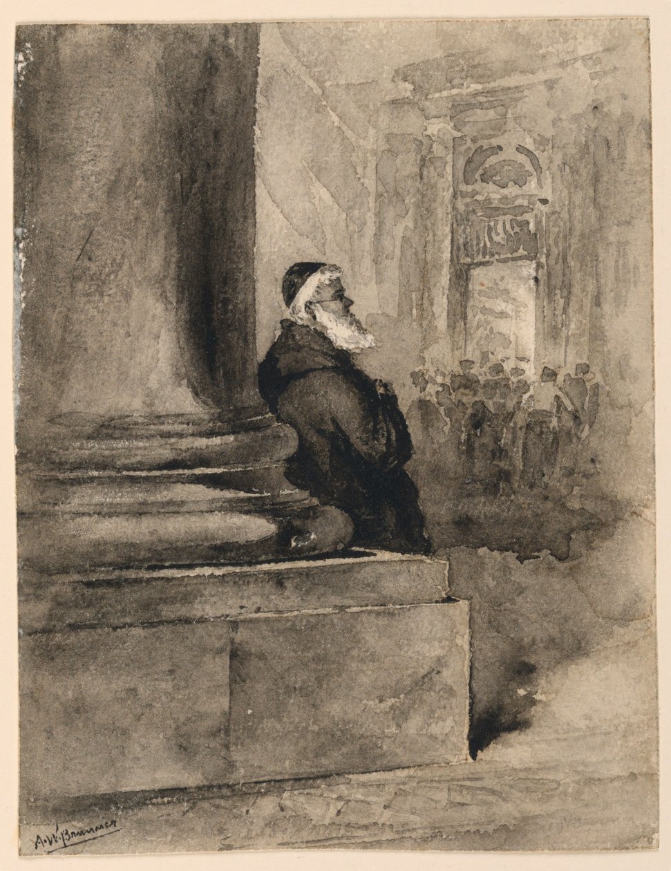 Öreg szerzetes alkotó: Arnold William Brunner
