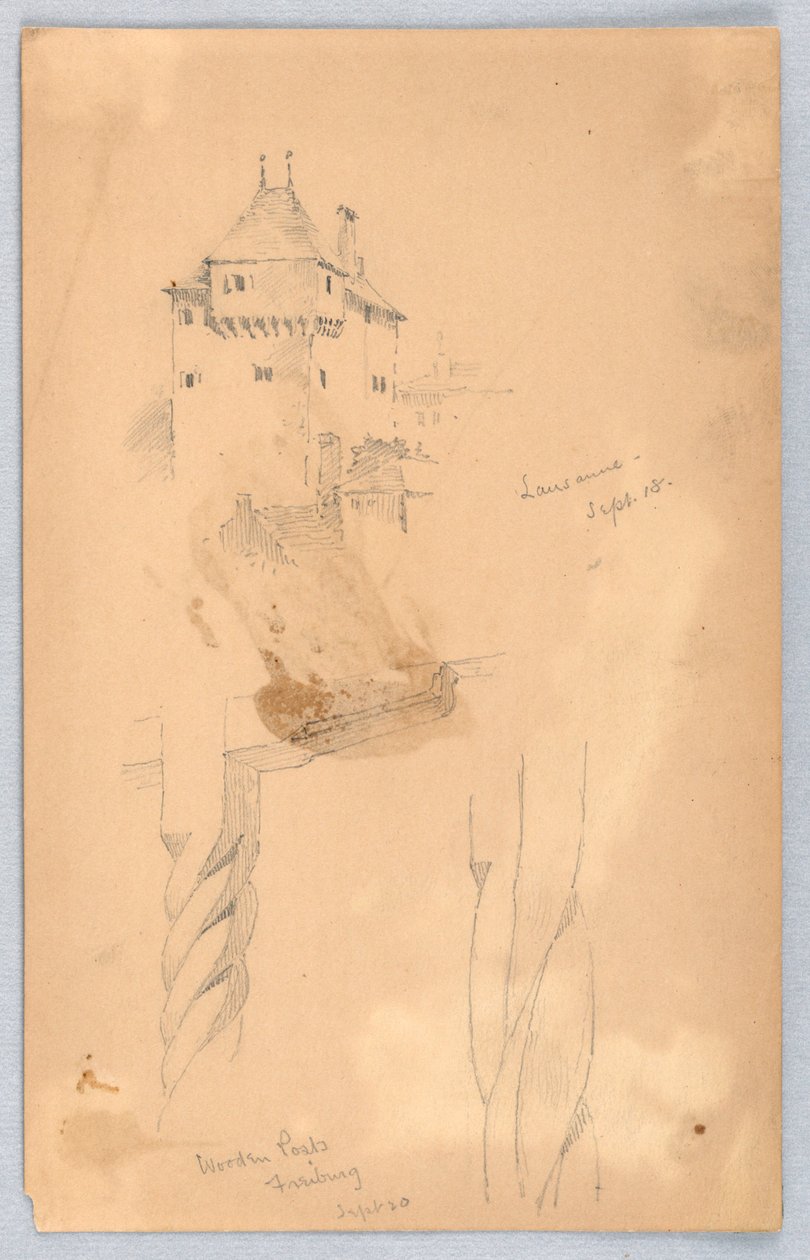 Vázlatok Lausanne-ban alkotó: Arnold William Brunner
