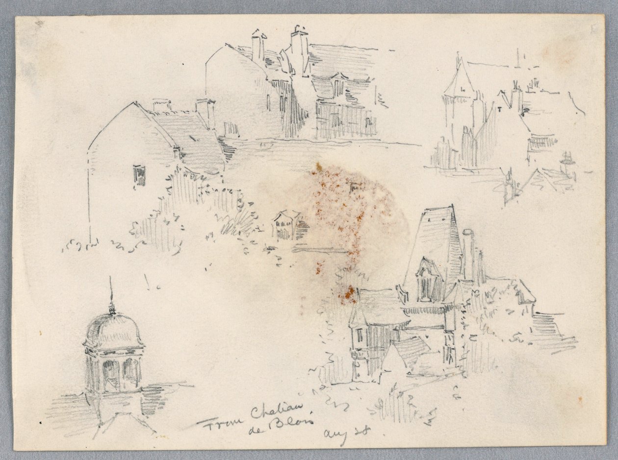 Vázlatok Château de Bloisból alkotó: Arnold William Brunner