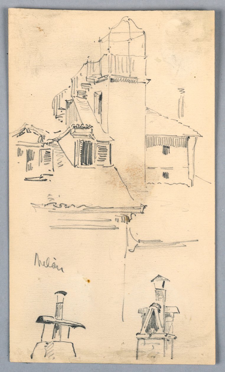 Vázlatok Milánóban alkotó: Arnold William Brunner