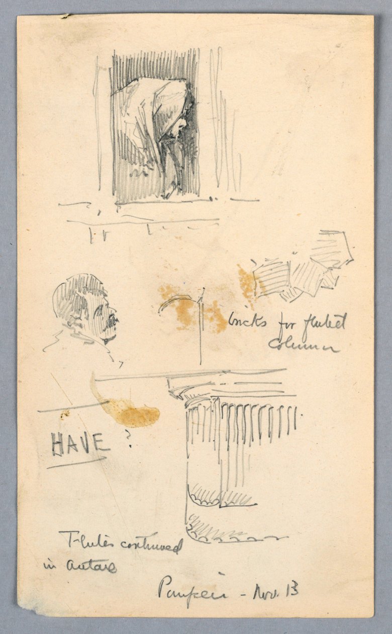Vázlatok Pompejiben alkotó: Arnold William Brunner