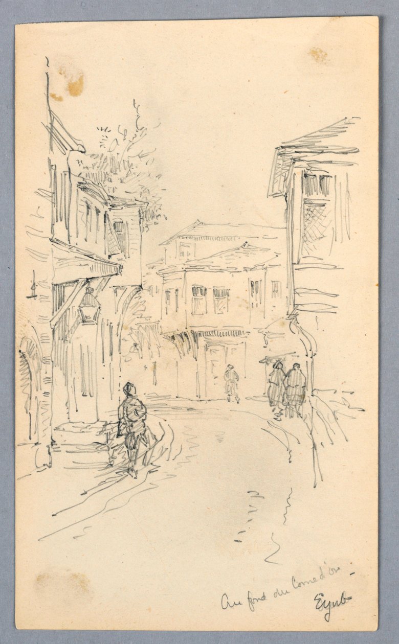 Utcai jelenet alkotó: Arnold William Brunner