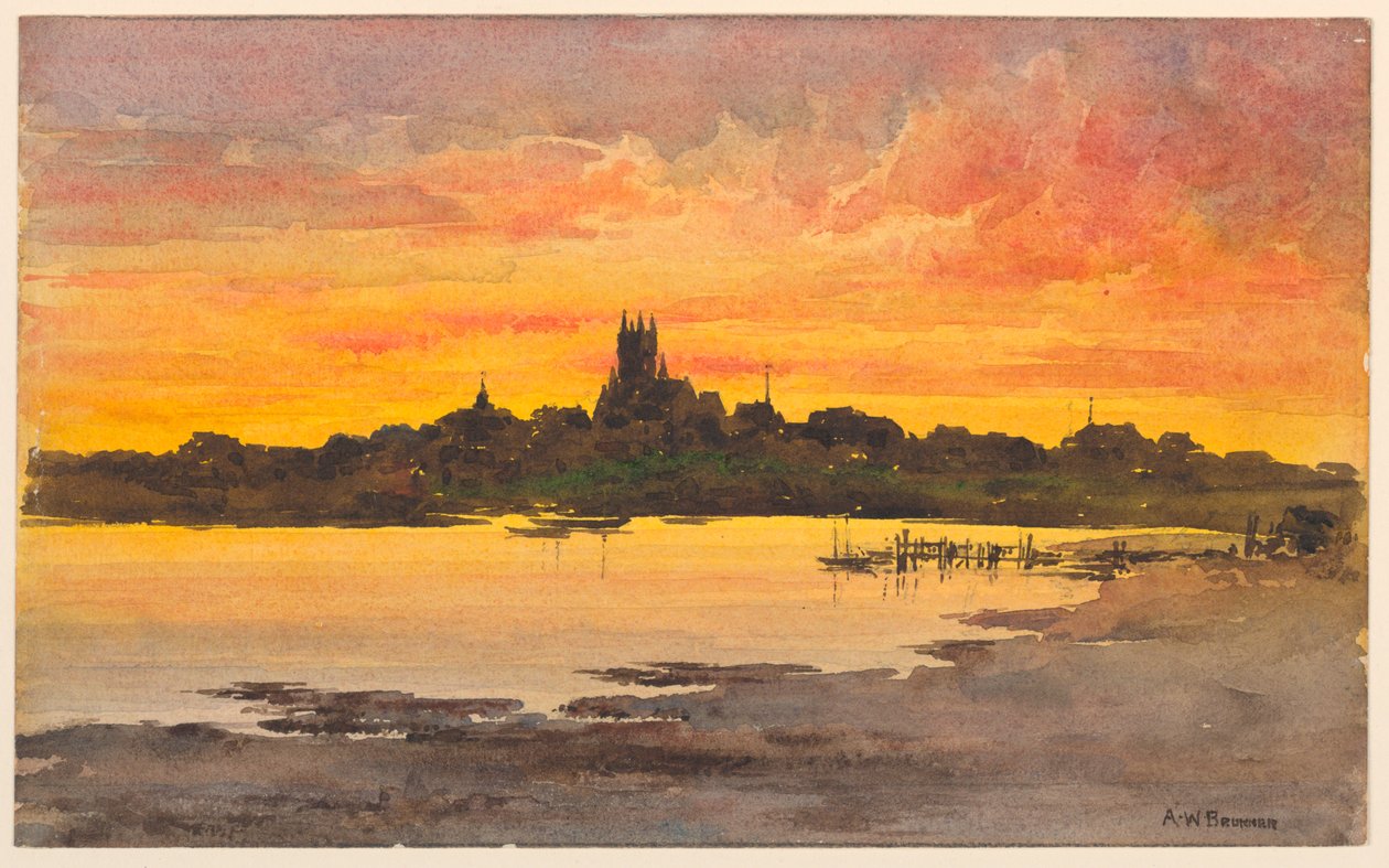 Naplemente, Nantucket alkotó: Arnold William Brunner