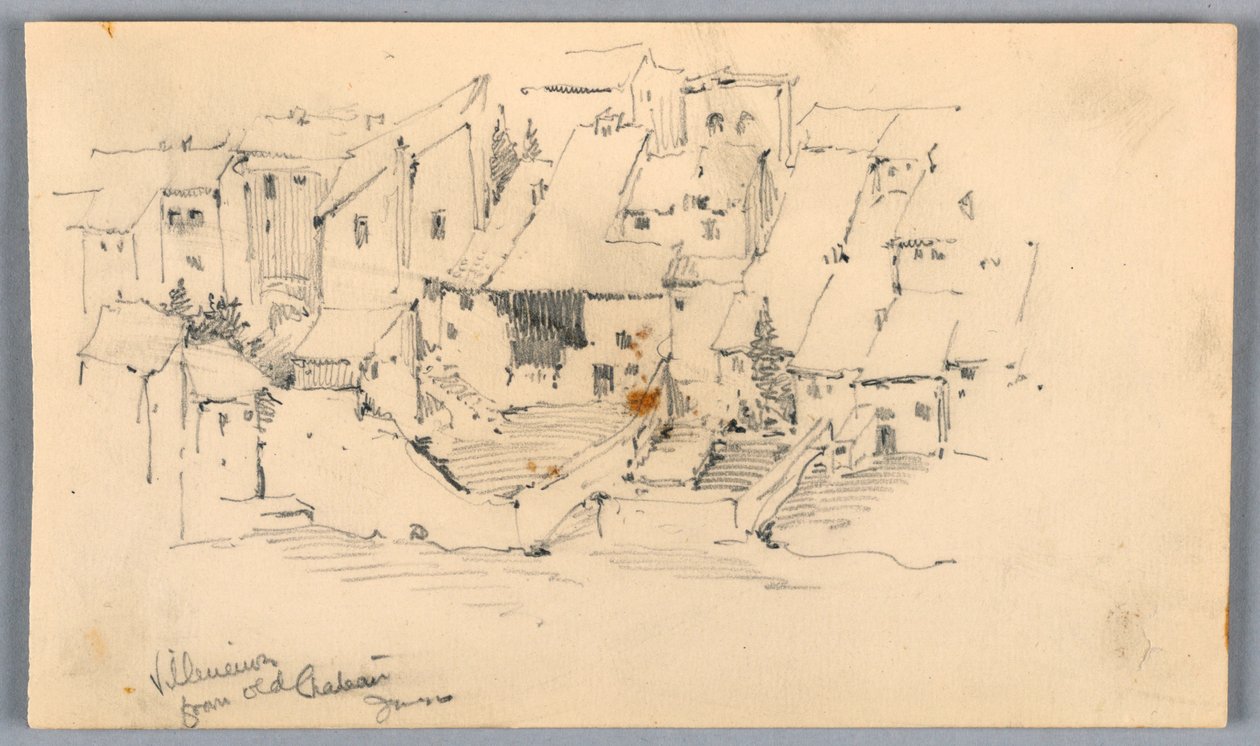 Villeneuve az Old Château-ból alkotó: Arnold William Brunner