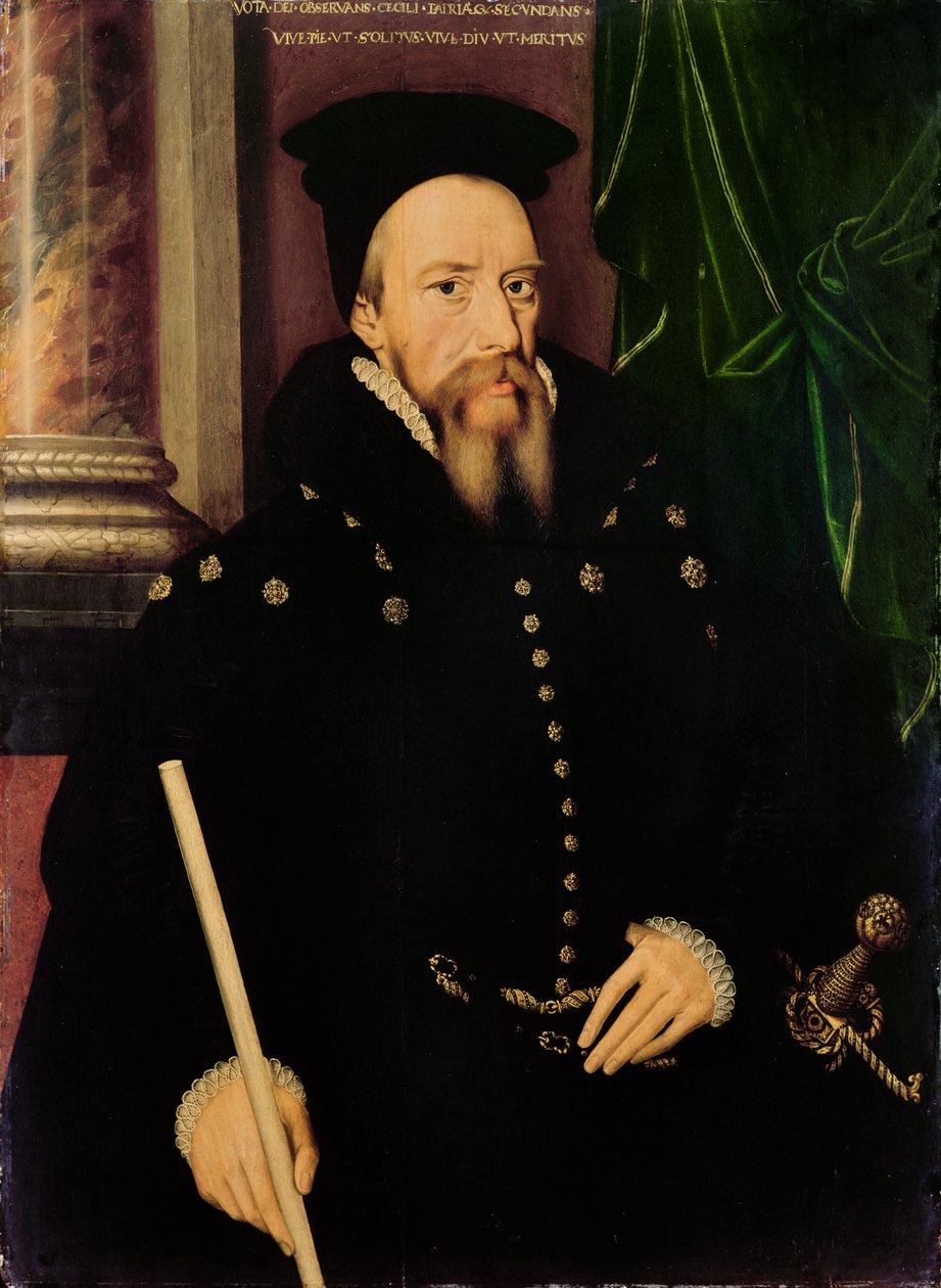 William Cecil, Burghley 1. báró (1520-98) Lord Főkincstárnok portréja alkotó: Arnold von Brounckhorst