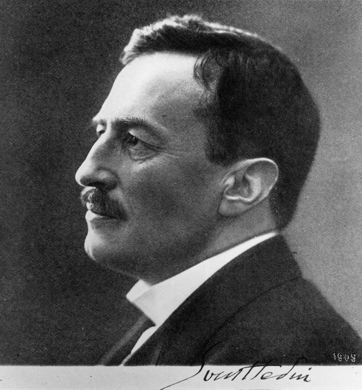 Sven Anders Hedin (1865-1952) portréja, 1909 (bw fotó) alkotó: Aron Jonason