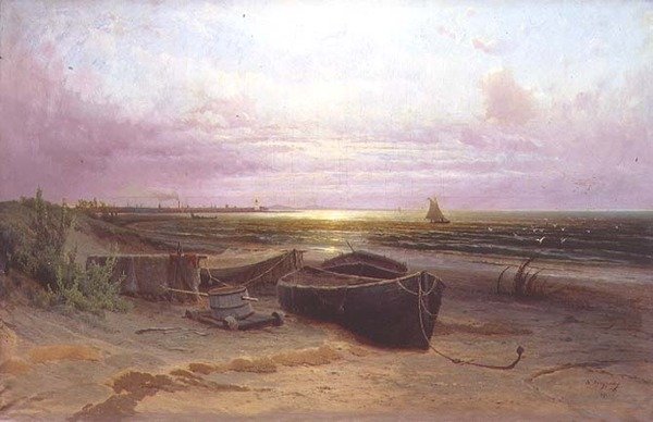 Strand a Narva-öbölben alkotó: Arseniy Ivanovich Meshchersky