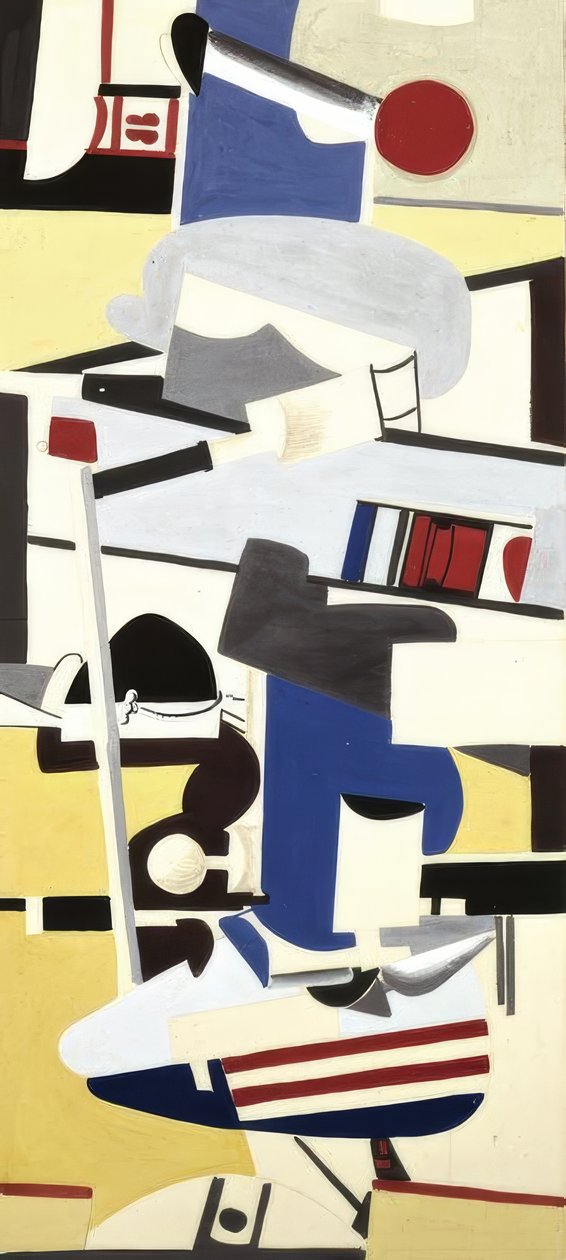Tanulmány a Newark repülőtérre alkotó: Arshile Gorky