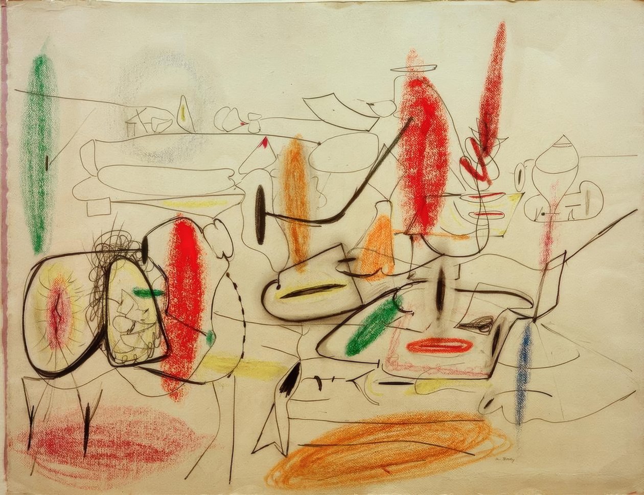Untitled – Tanulmány a festészethez alkotó: Arshile Gorky