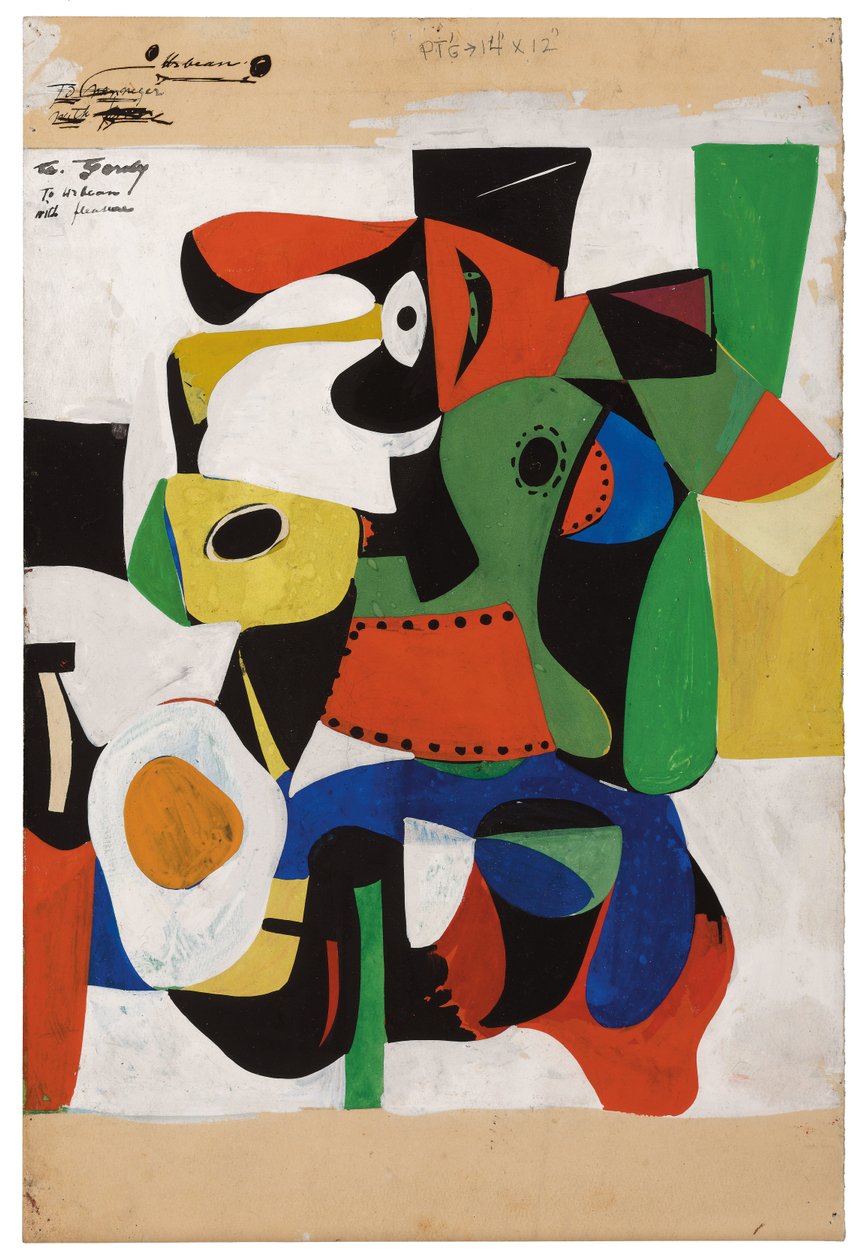 Cím nélkül, 1941 körül (grafit és gouache papíron) alkotó: Arshile Gorky