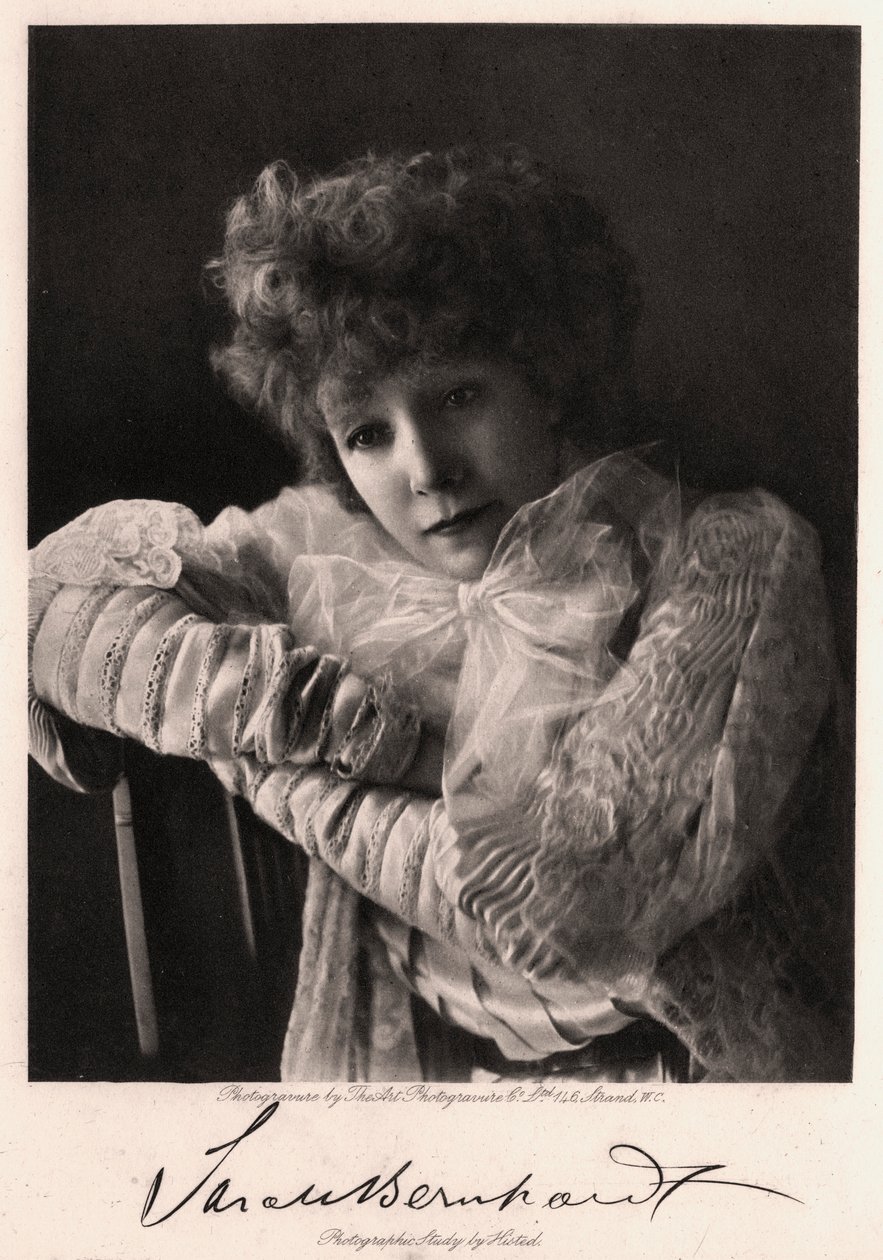 Sarah Bernhardt francia színésznő, 1901. alkotó: Art Photogravure Co