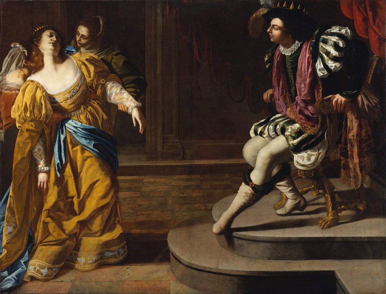 Eszter és Ahasvérus alkotó: Artemisia Gentileschi