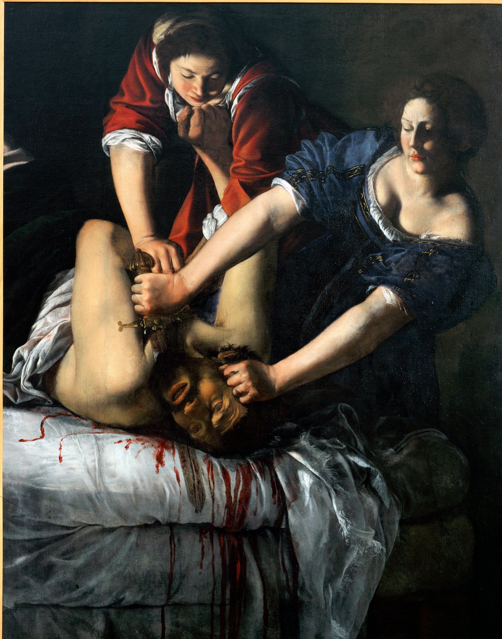 Judit és Holofernész. (Olajfestmény alkotó: Artemisia Gentileschi