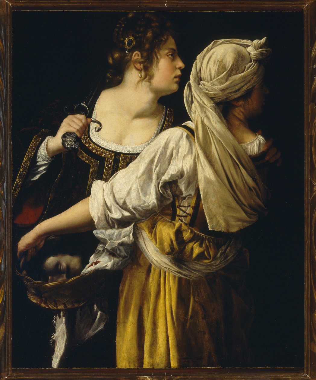 Judit és Holofernész feje, 1615 körül (olaj, vászon) alkotó: Artemisia Gentileschi