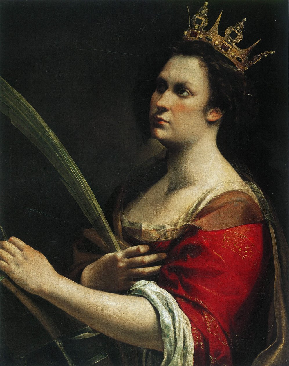 Önarckép Alexandriai Szent Katalinként, c. 1618. alkotó: Artemisia Gentileschi