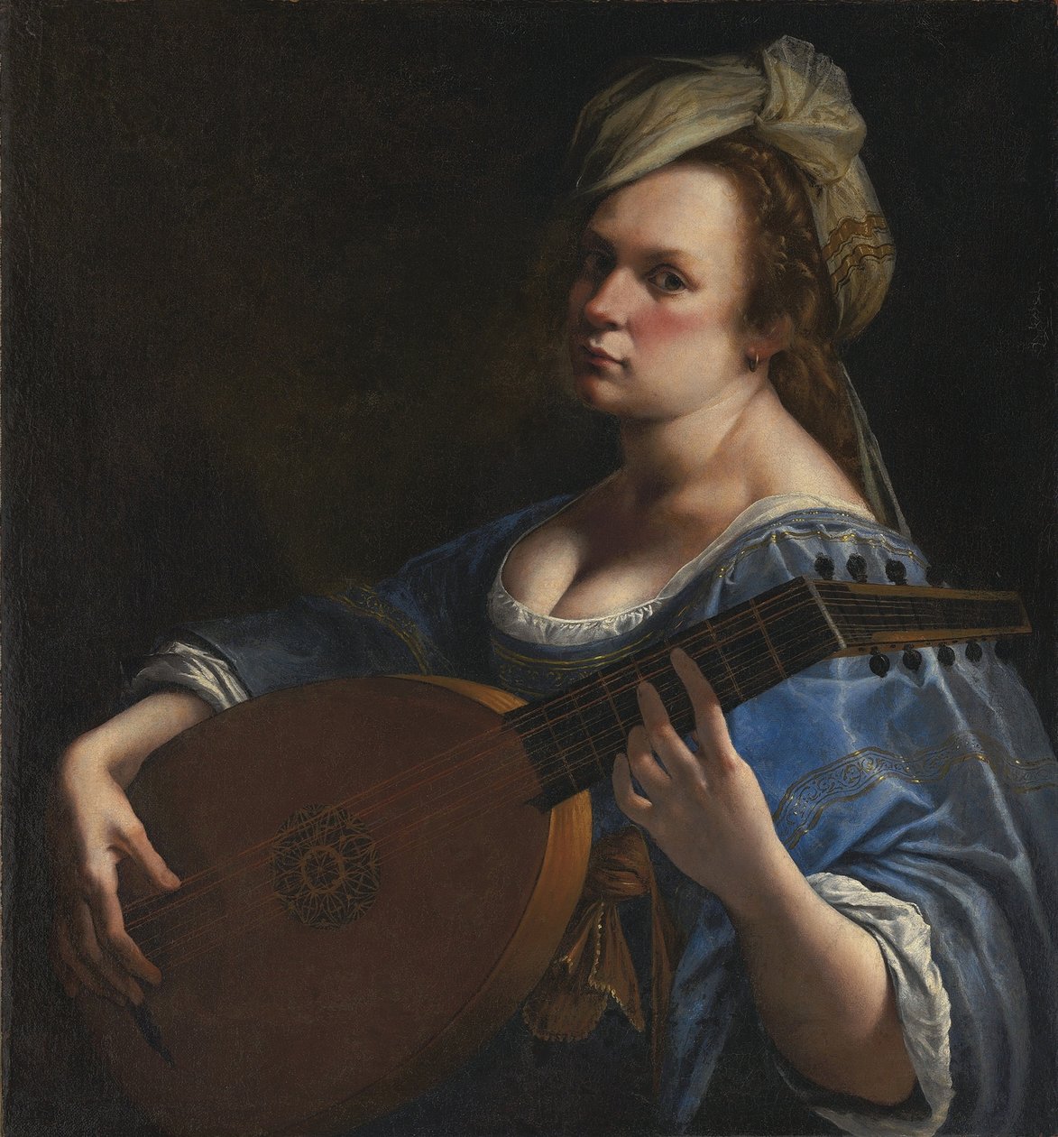 Önarckép lantosként alkotó: Artemisia Gentileschi