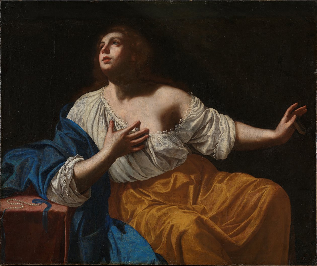 A Bűnbánó Mária Magdolna c. 1640. alkotó: Artemisia Gentileschi
