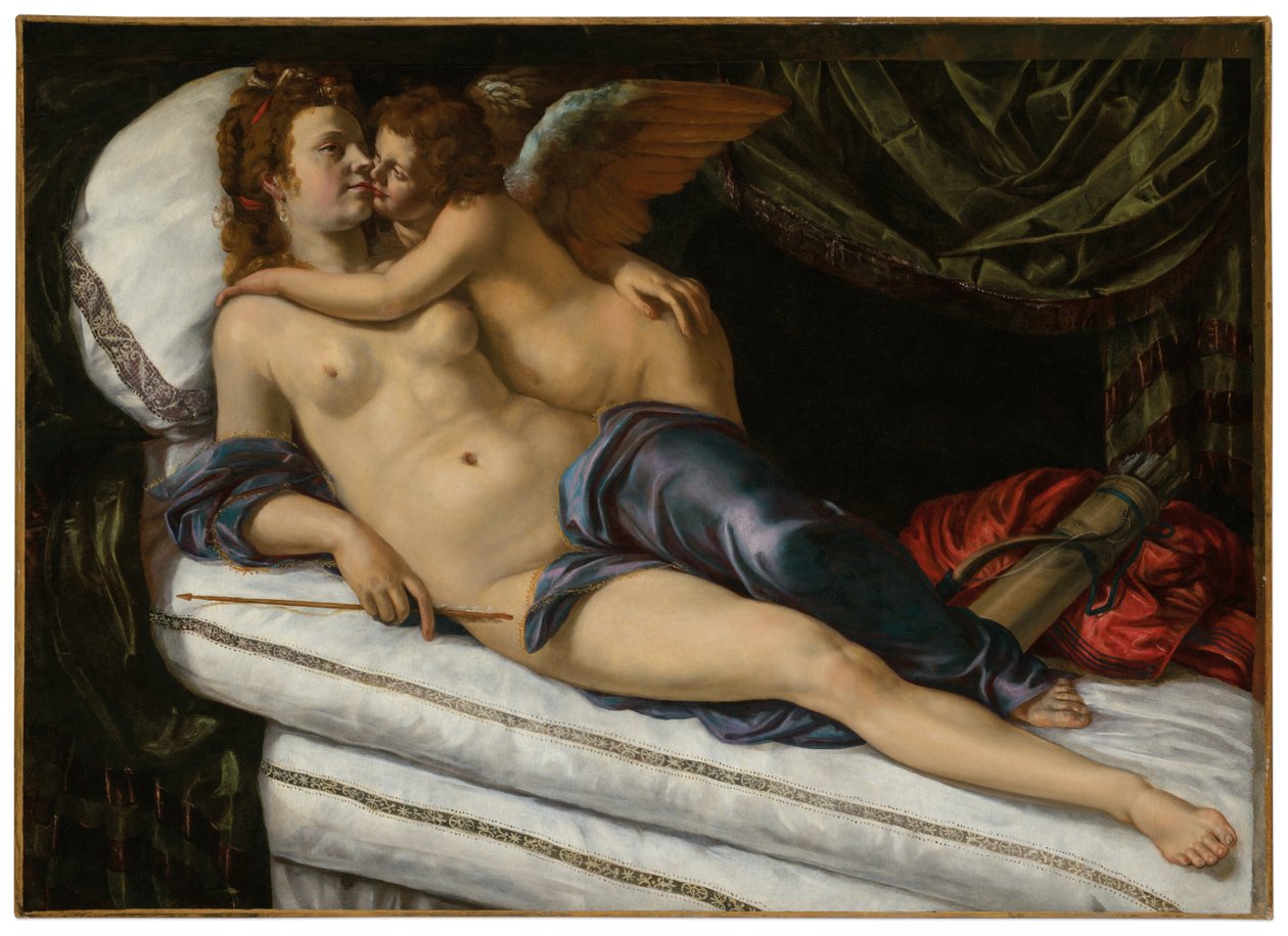Vénusz és Ámor alkotó: Artemisia Gentileschi