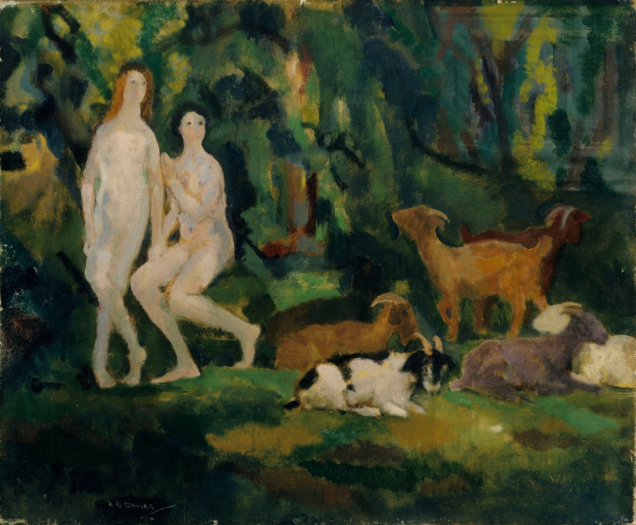 Harmatcseppek alkotó: Arthur Bowen Davies