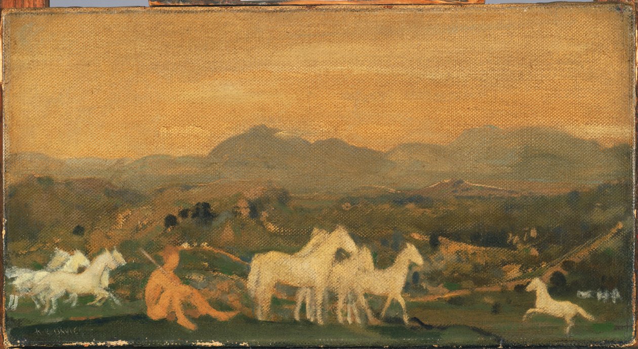 Attika lovai alkotó: Arthur Bowen Davies
