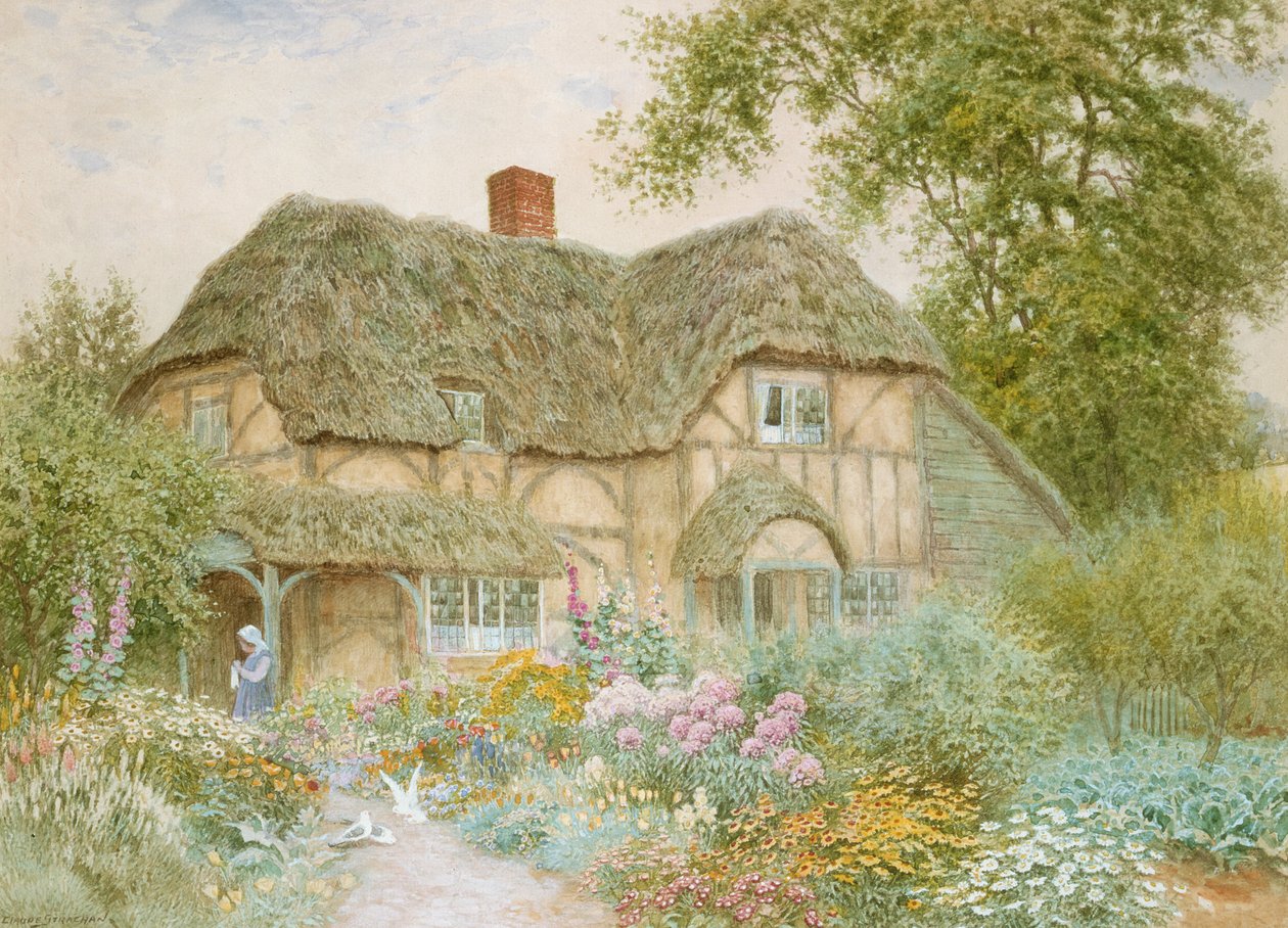 A Surrey Cottage alkotó: Arthur Claude Strachan
