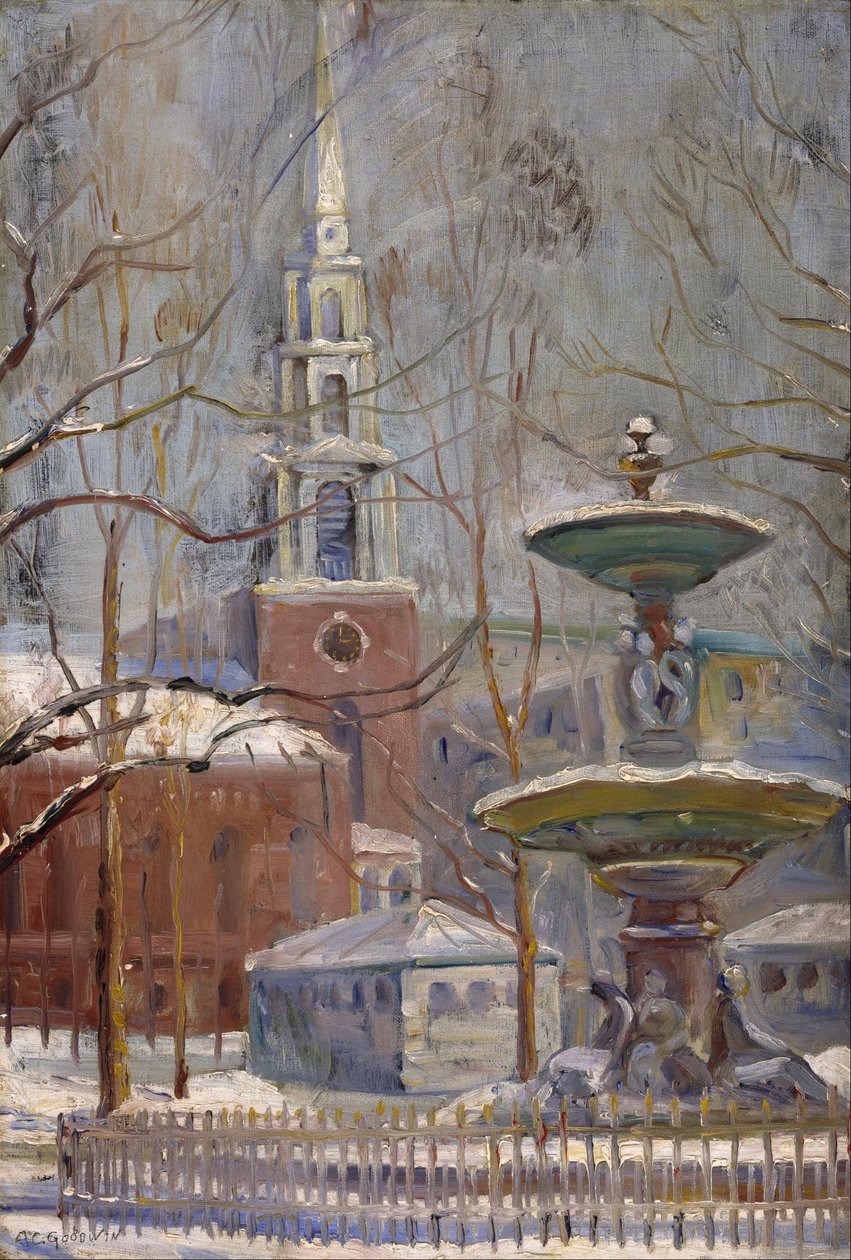 Park Street, Boston Commons alkotó: Arthur Clifton Goodwin