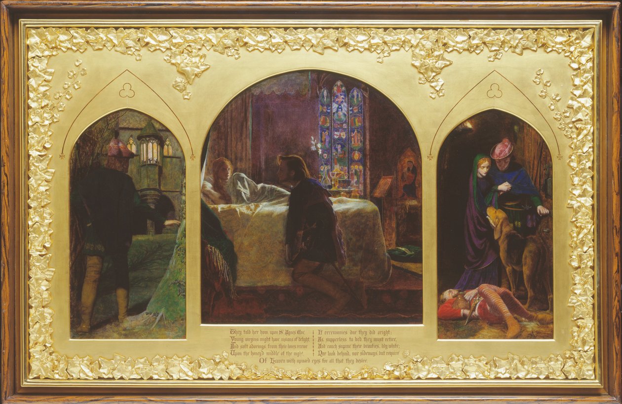 Szent Ágnes előestéje alkotó: Arthur Hughes