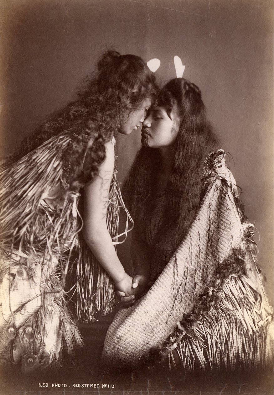 Maori nők, Új -Zéland alkotó: Arthur James Iles