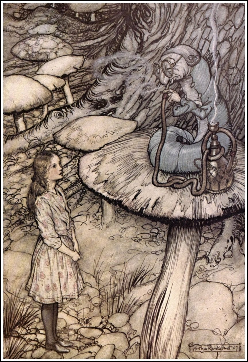 Alice kalandjai Csodaországban - Tanácsok egy hernyótól alkotó: Arthur Rackham