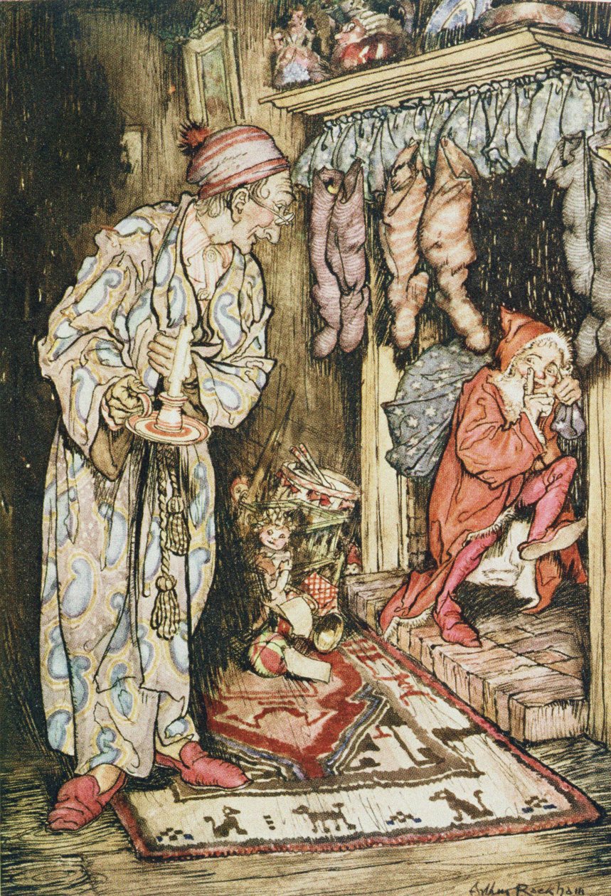 Karácsonyi illusztrációk, Clement C. Moore „The Night Before Christmas” című művéből, 1931 alkotó: Arthur Rackham