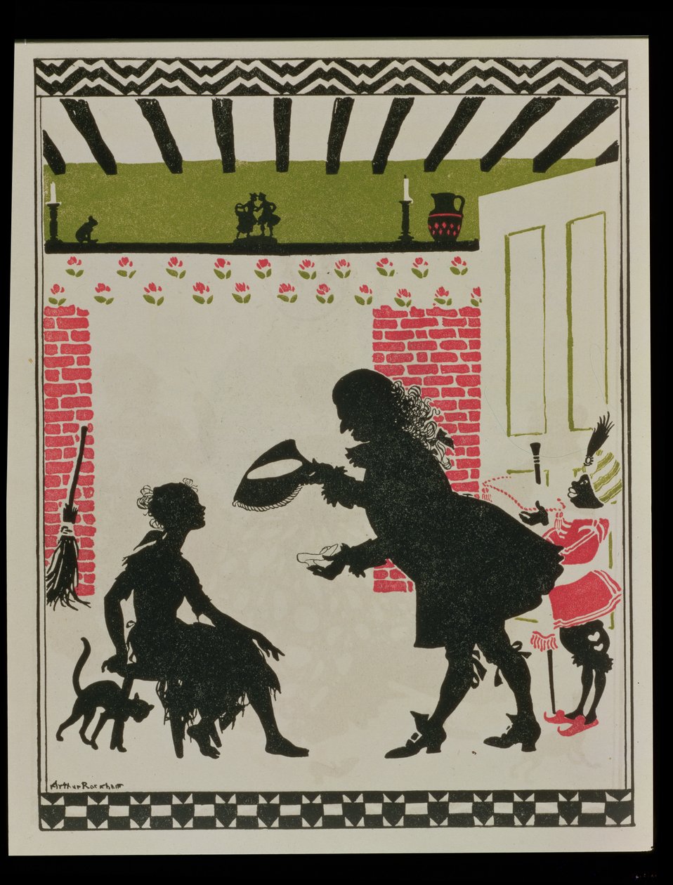 Hamupipőke és az üvegpapucs, 1919 alkotó: Arthur Rackham