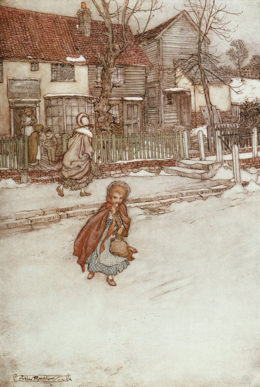 Újévi sütemények Washington Irving (1783-1859) „Rip van Winkle”-ből, 1905 alkotó: Arthur Rackham