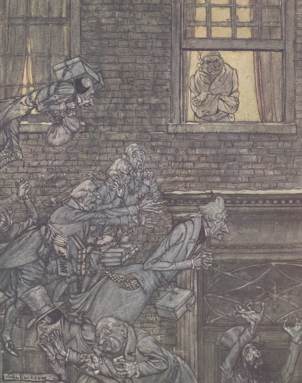 „A szél szárnyán”, 1915 alkotó: Arthur Rackham