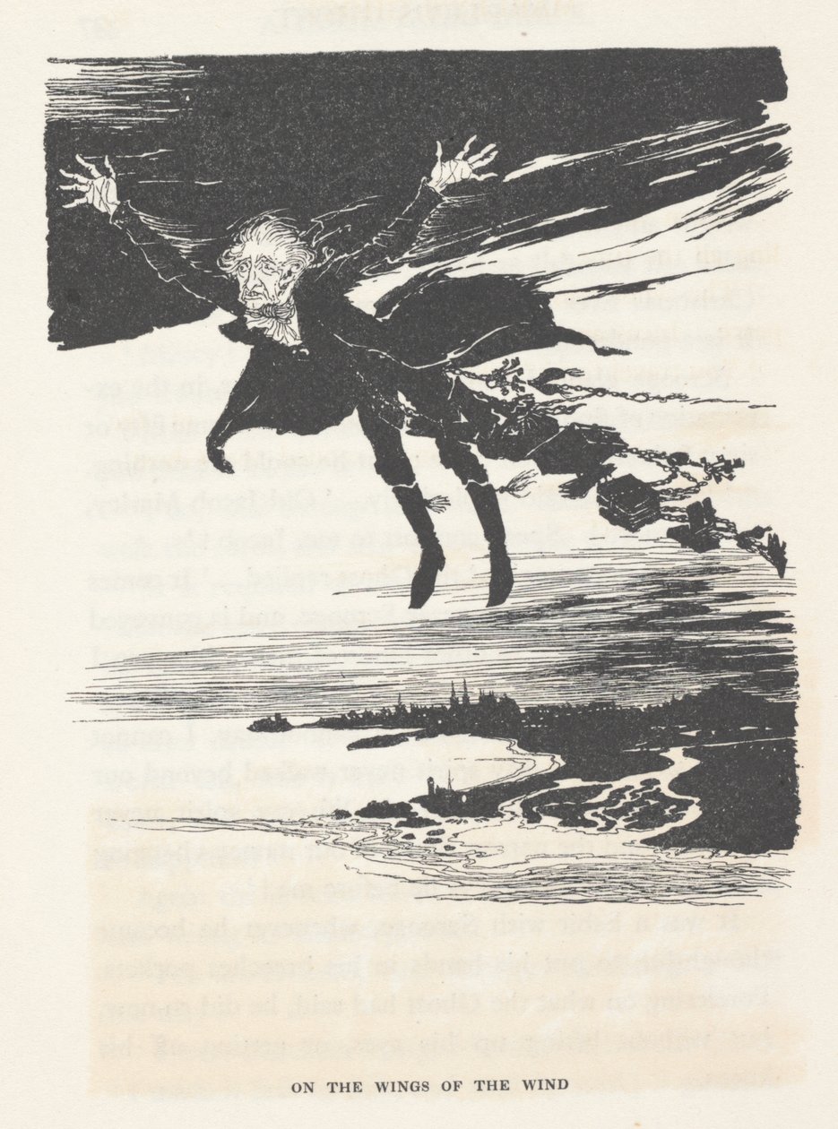 „A szél szárnyán”, 1915 alkotó: Arthur Rackham