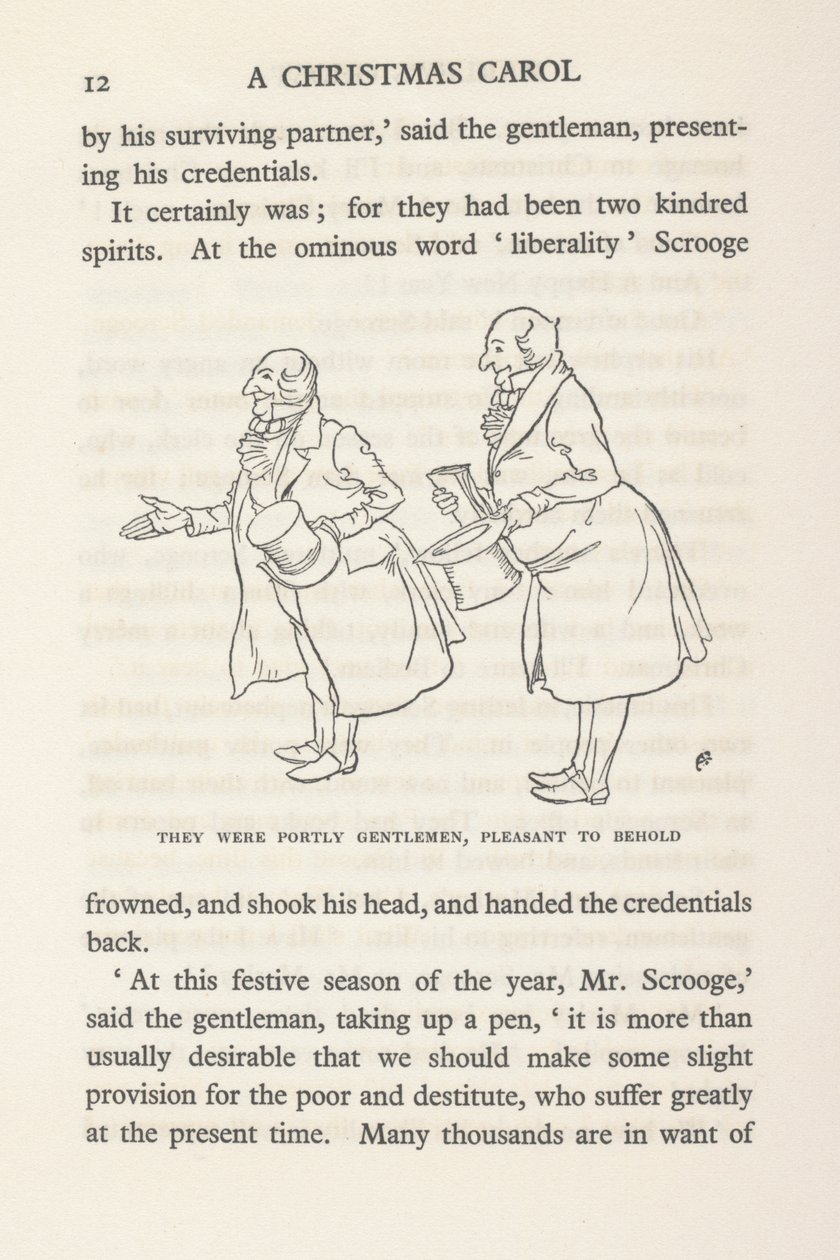 „Portly Gentlemen” – Karácsonyi ének, 1915 alkotó: Arthur Rackham