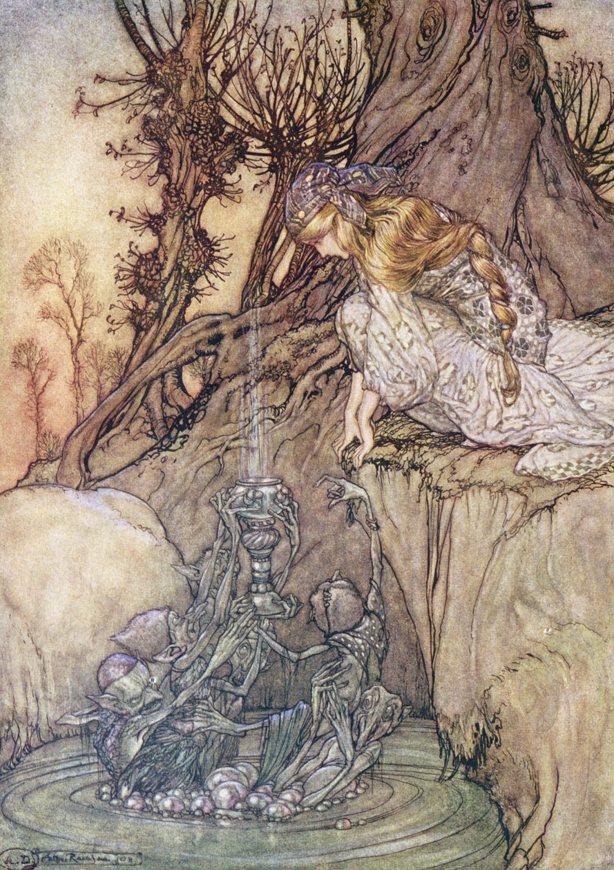 Az elvarázsolt serleg, 1908 körül alkotó: Arthur Rackham
