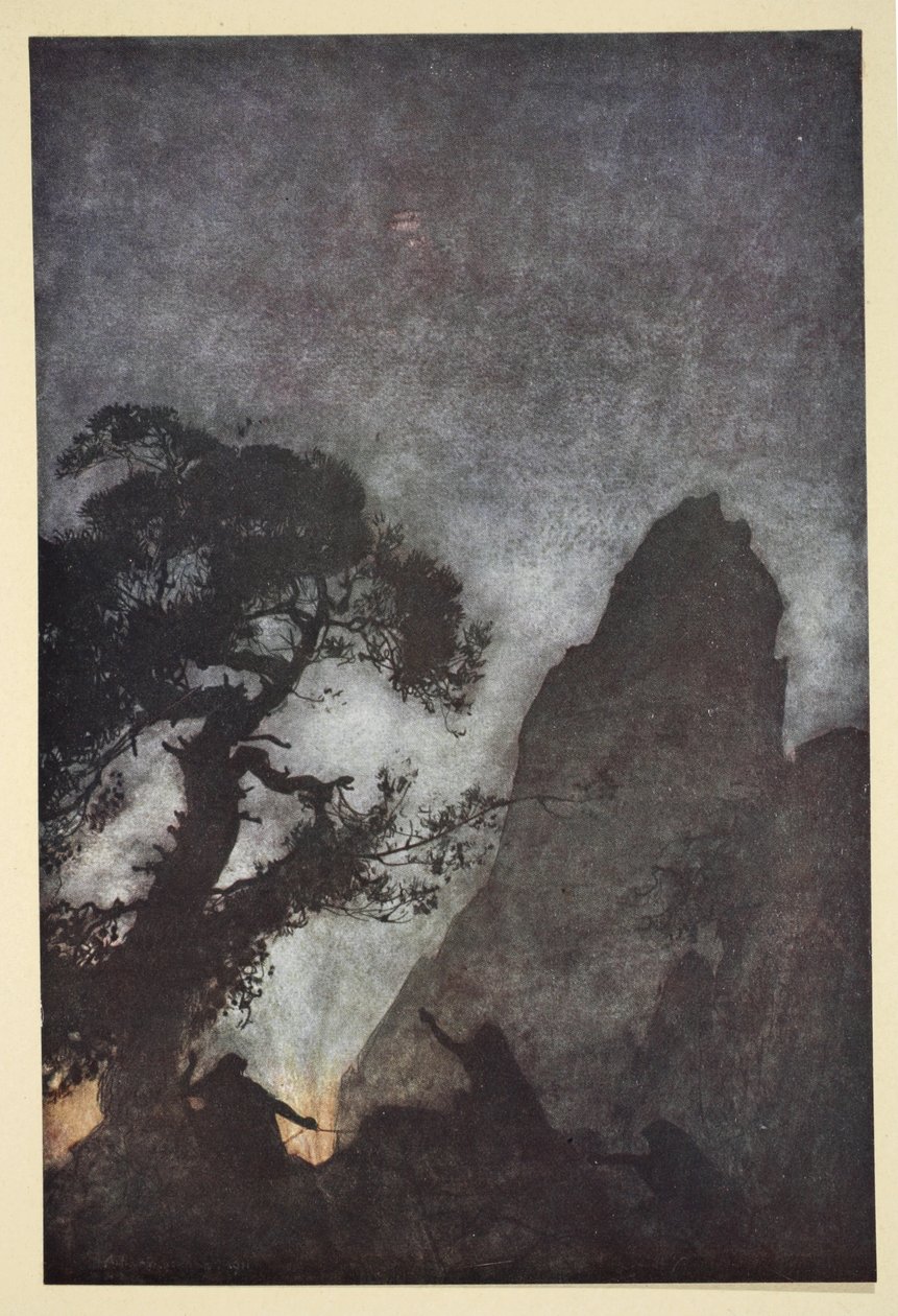 A három norn, illusztráció a "Siegfried és az istenek alkonya"-ból, 1924 alkotó: Arthur Rackham