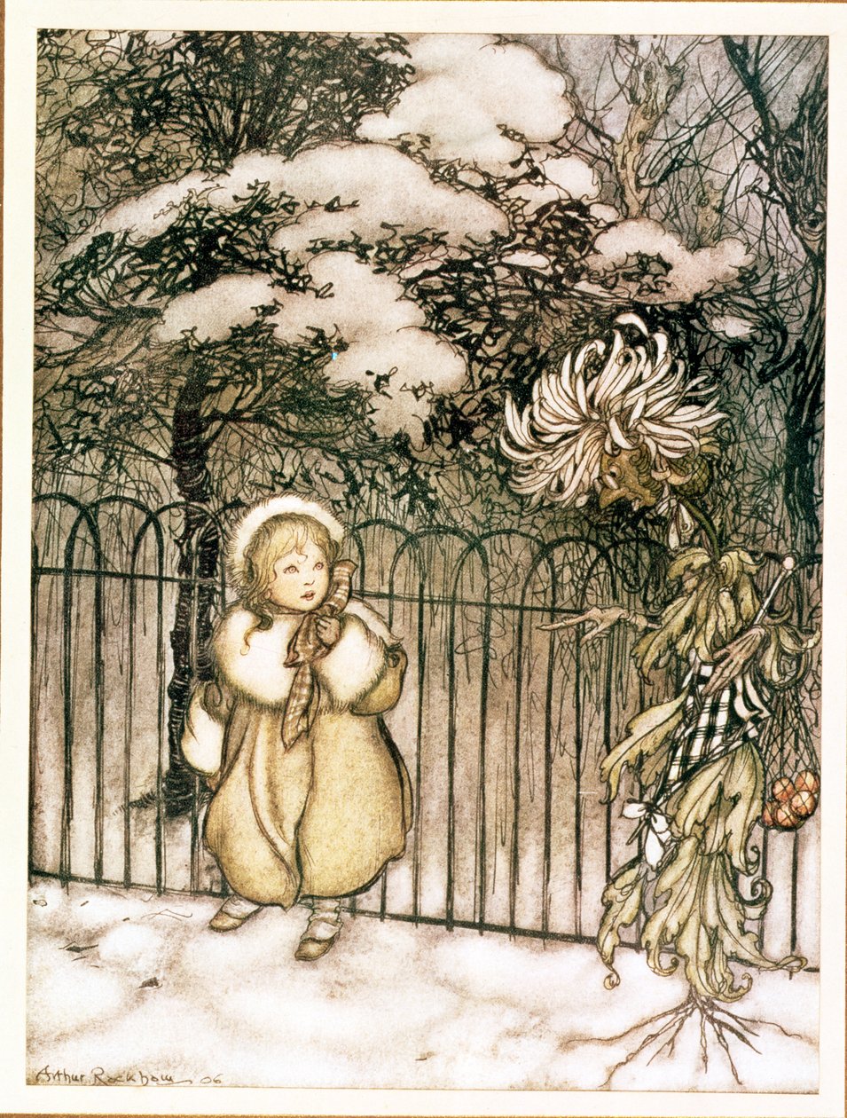 Tél a „Peter Pan in Kensington Gardensből”, J. M. Barrie, 1906 alkotó: Arthur Rackham