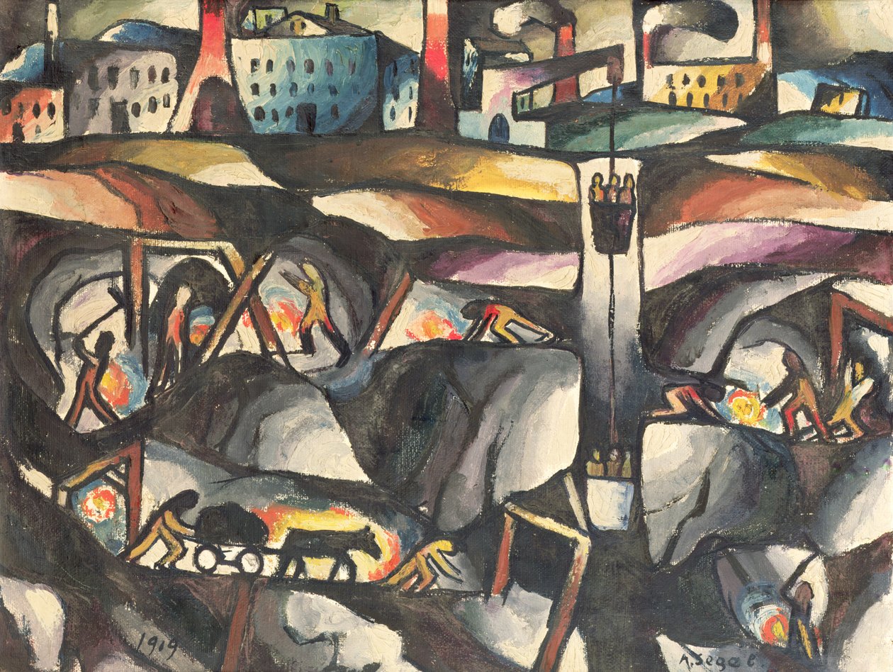 Bányászat, 1919 alkotó: Arthur Segal