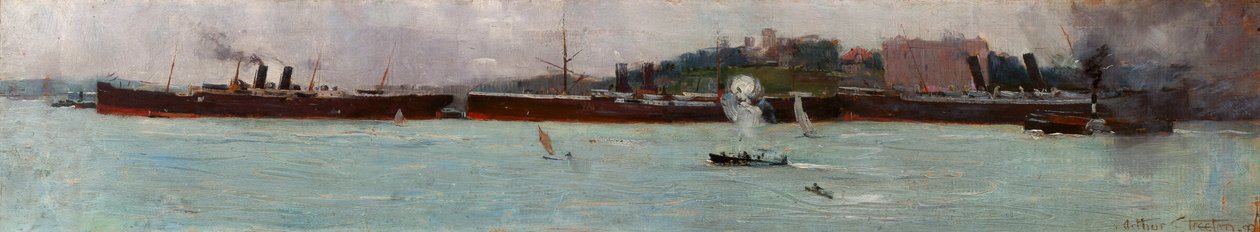 A három bélés, a Circular Quay alkotó: Arthur Streeton