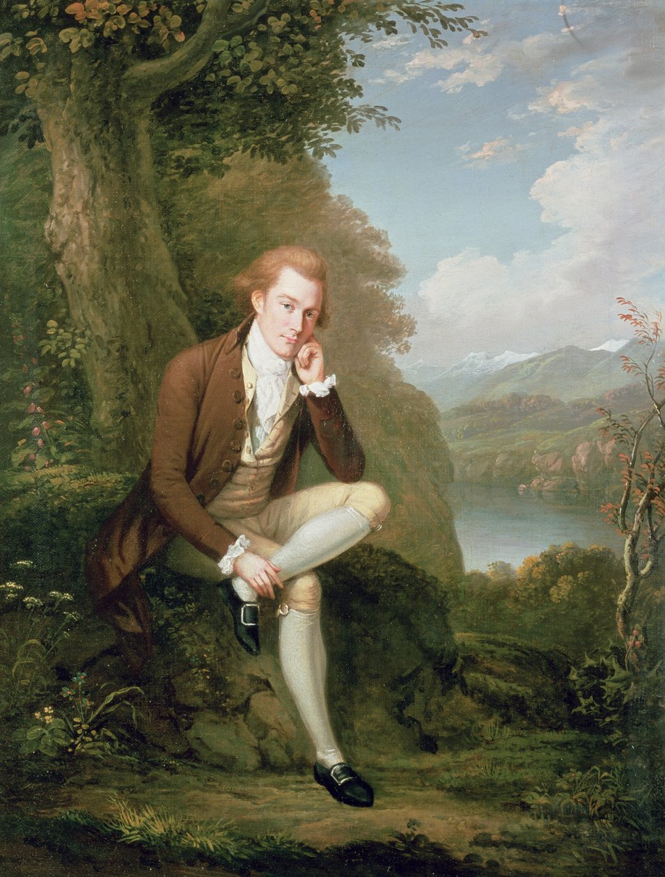 Barna férfi portréja alkotó: Arthur Devis
