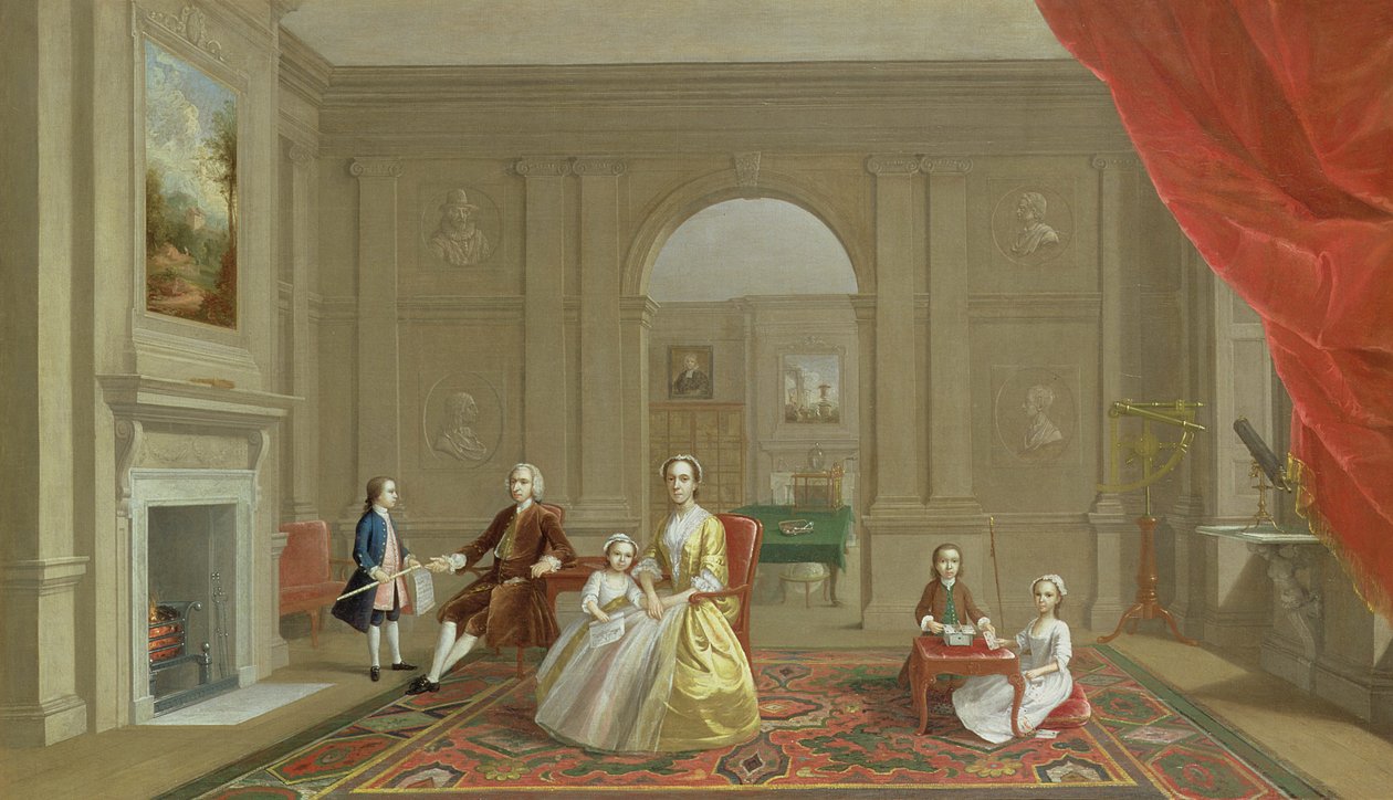A John Bacon család, 1742-43 körül alkotó: Arthur Devis